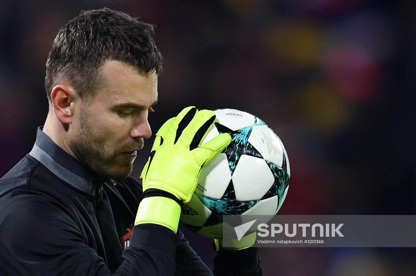 Football. UEFA Champions League. CSKA vs. Manchester United