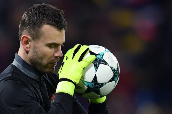 Football. UEFA Champions League. CSKA vs. Manchester United