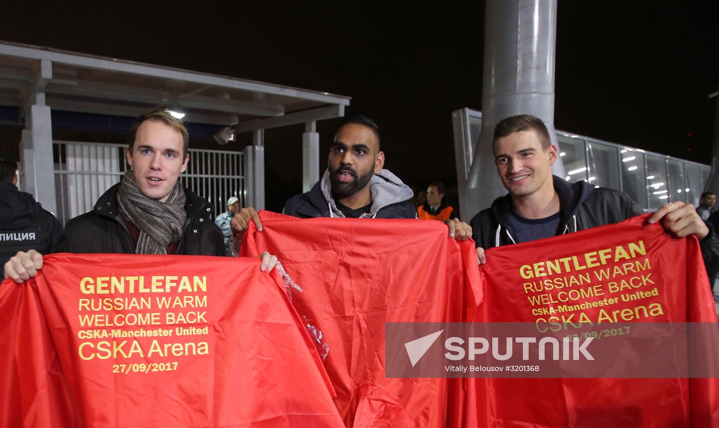 Football. UEFA Champions League. CSKA vs. Manchester United