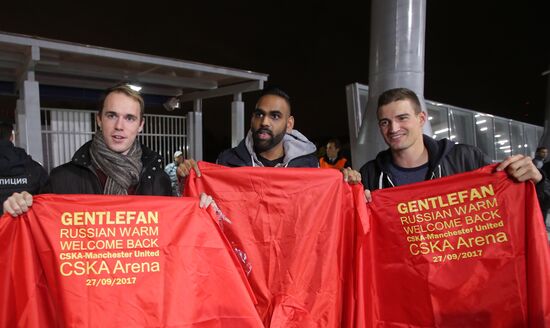 Football. UEFA Champions League. CSKA vs. Manchester United