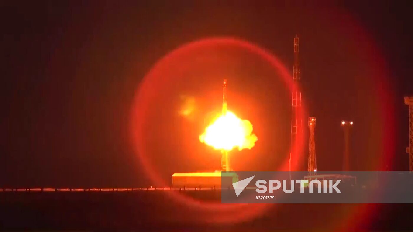 RS-12M Topol intercontinental ballistic missile launched from Kapustin Yar site