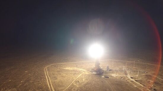 RS-12M Topol intercontinental ballistic missile launched from Kapustin Yar site