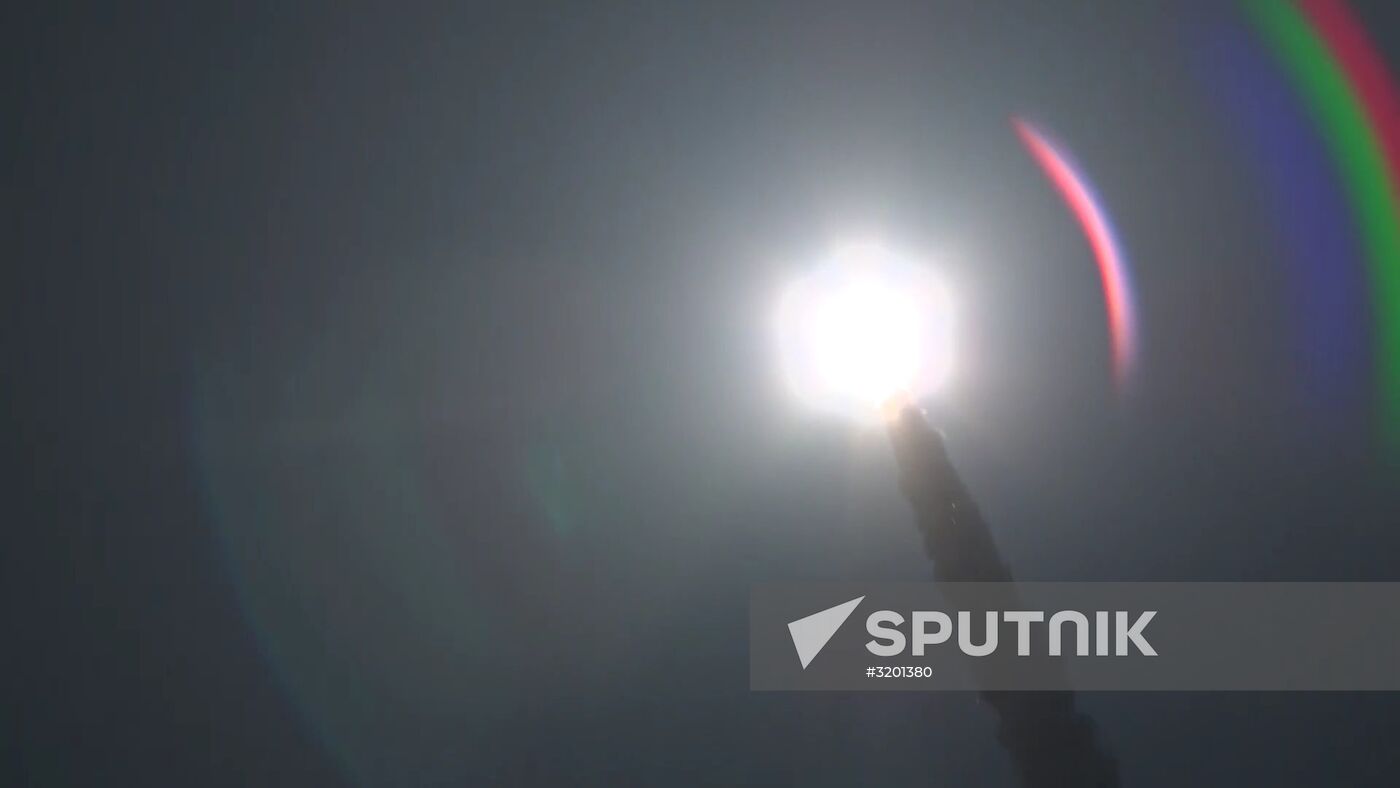 RS-12M Topol intercontinental ballistic missile launched from Kapustin Yar site