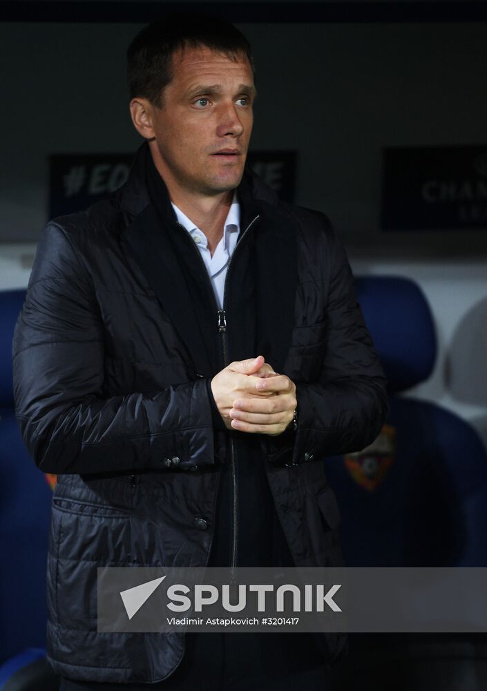 Football. UEFA Champions League. CSKA vs. Manchester United