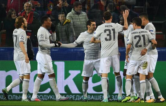 Football. UEFA Champions League. CSKA vs. Manchester United