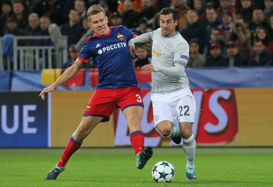 Football. UEFA Champions League. CSKA vs. Manchester United