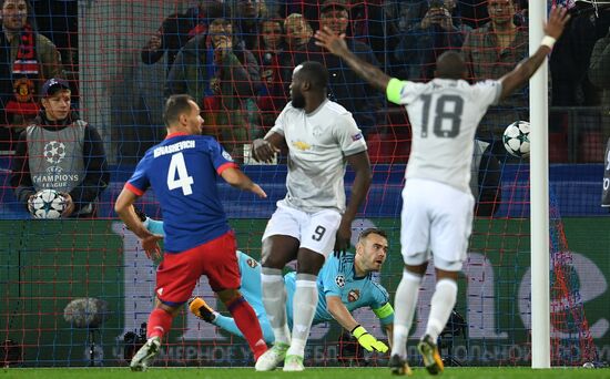 Football. UEFA Champions League. CSKA vs. Manchester United