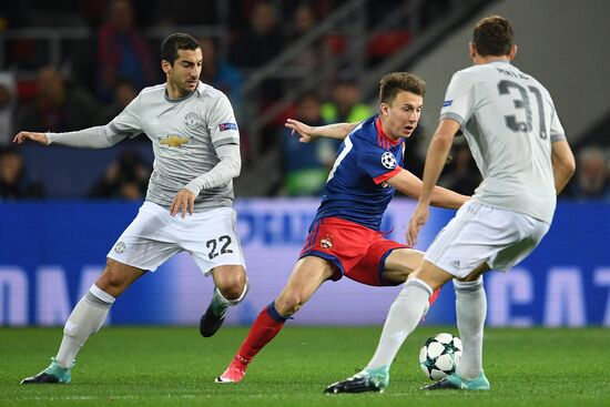 Football. UEFA Champions League. CSKA vs. Manchester United