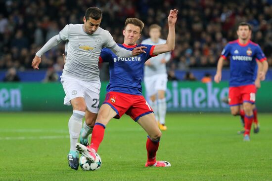 Football. UEFA Champions League. CSKA vs. Manchester United