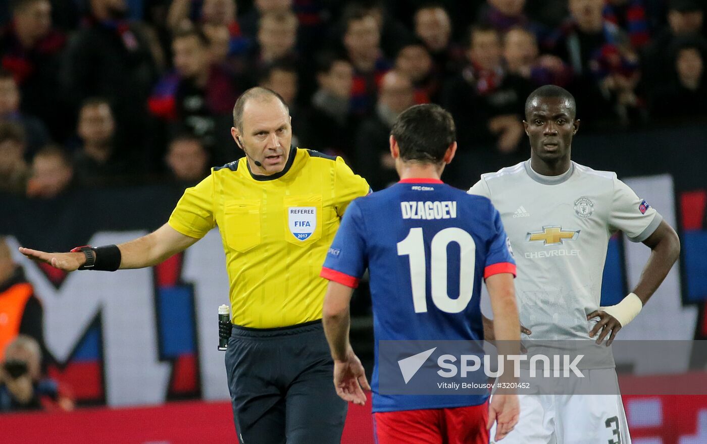 Football. UEFA Champions League. CSKA vs. Manchester United