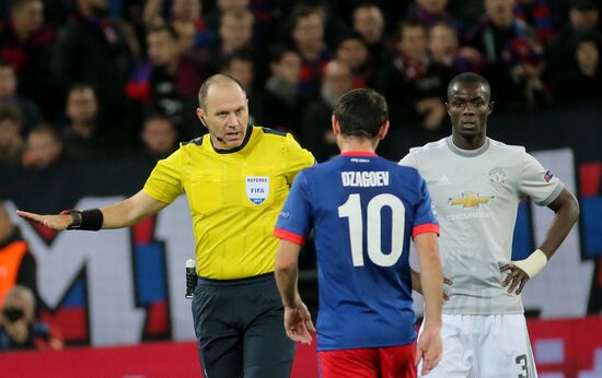 Football. UEFA Champions League. CSKA vs. Manchester United