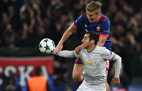 Football. UEFA Champions League. CSKA vs. Manchester United