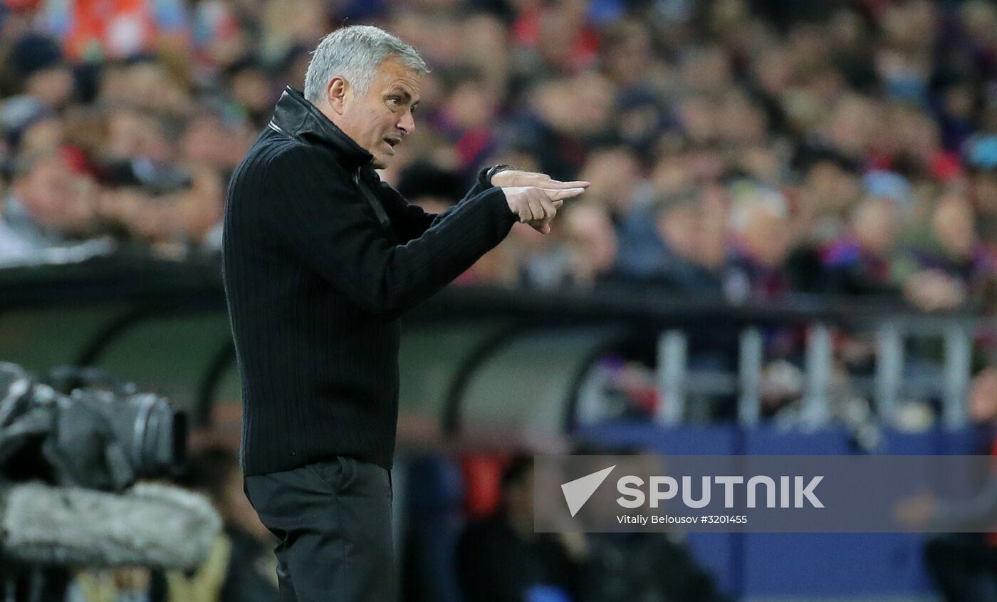 Football. UEFA Champions League. CSKA vs. Manchester United