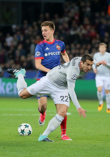 Football. UEFA Champions League. CSKA vs. Manchester United