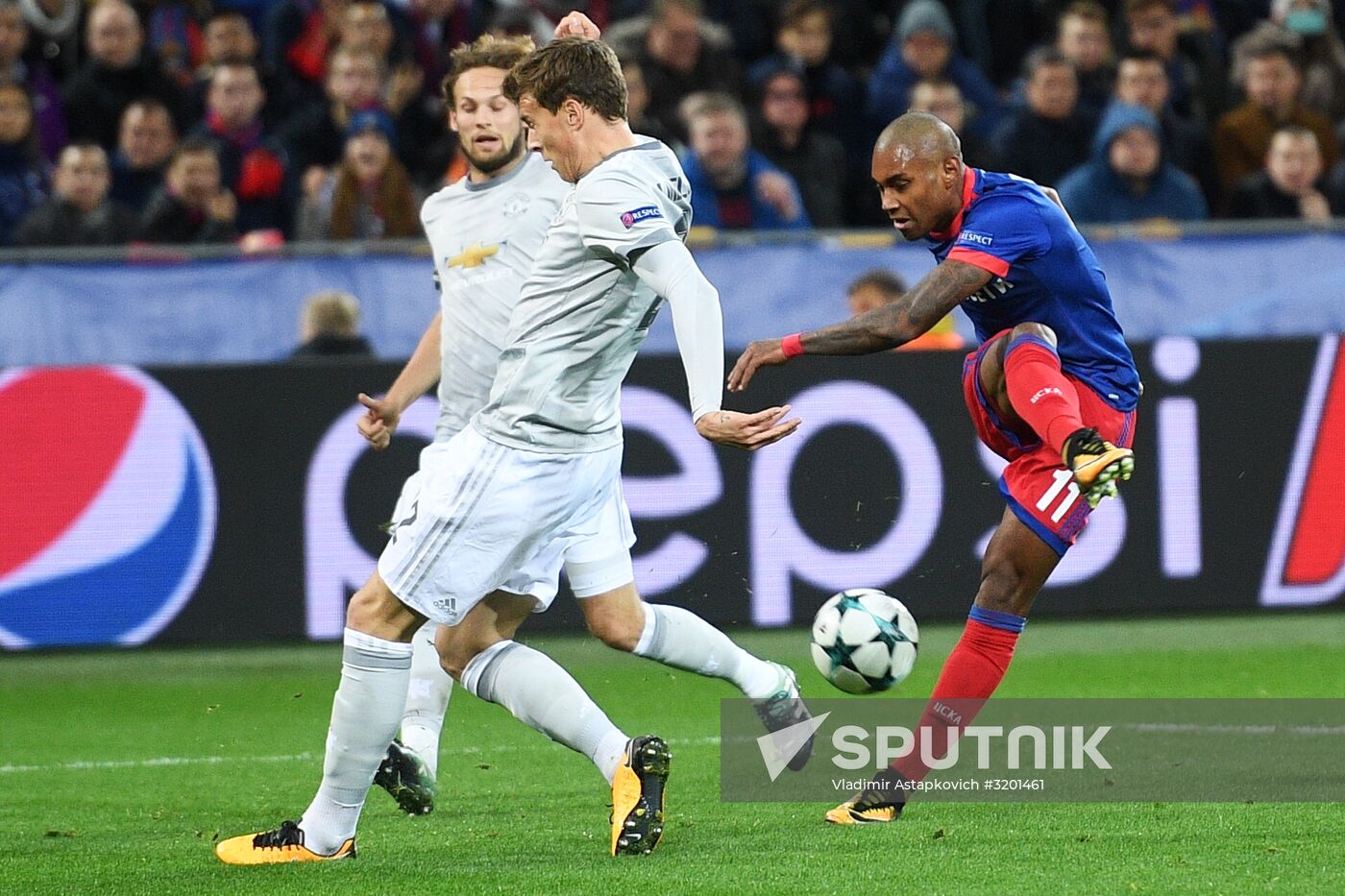 Football. UEFA Champions League. CSKA vs. Manchester United