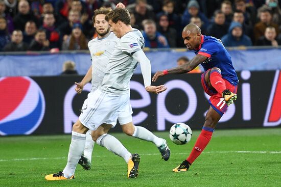 Football. UEFA Champions League. CSKA vs. Manchester United