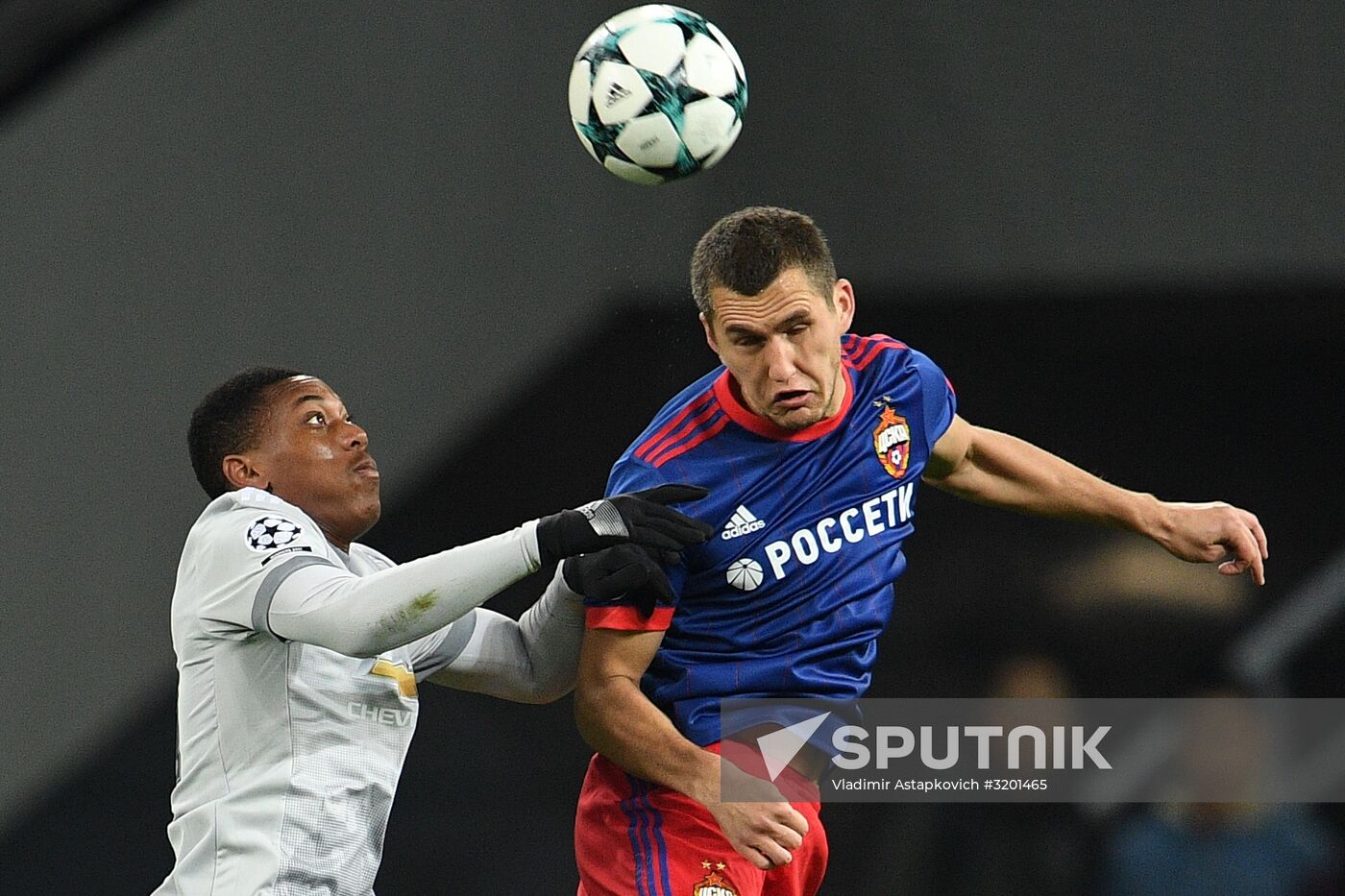 Football. UEFA Champions League. CSKA vs. Manchester United