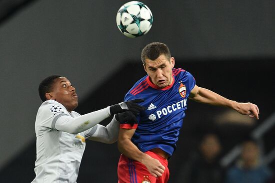 Football. UEFA Champions League. CSKA vs. Manchester United