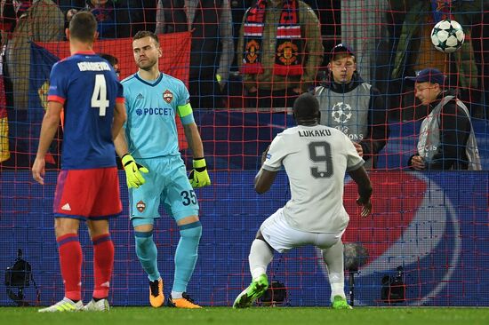 Football. UEFA Champions League. CSKA vs. Manchester United