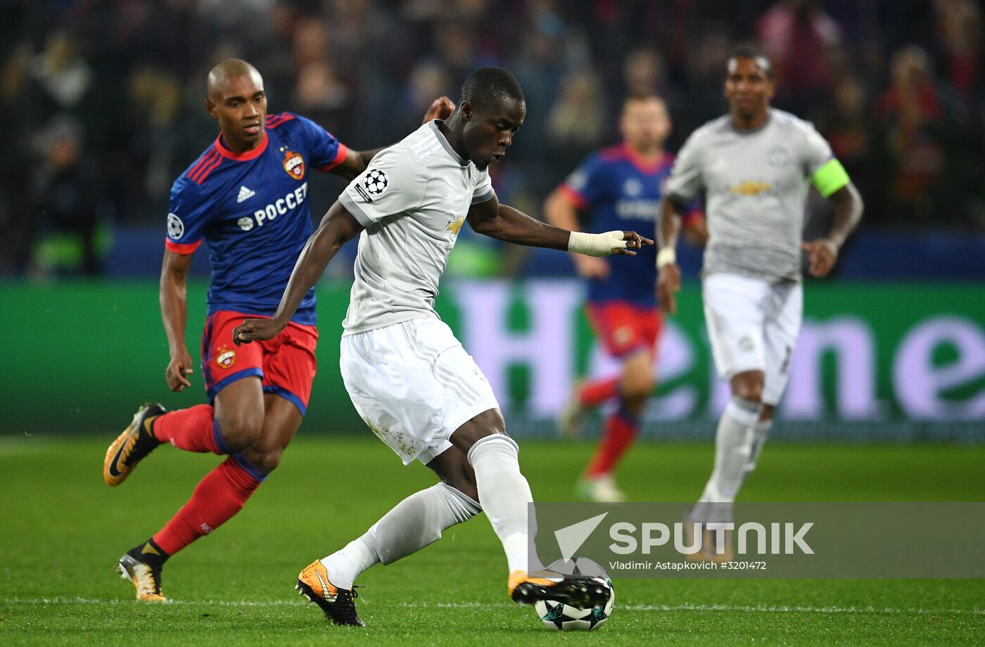 Football. UEFA Champions League. CSKA vs. Manchester United