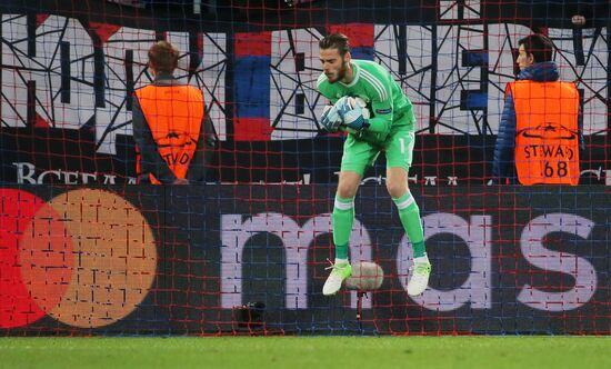 Football. UEFA Champions League. CSKA vs. Manchester United
