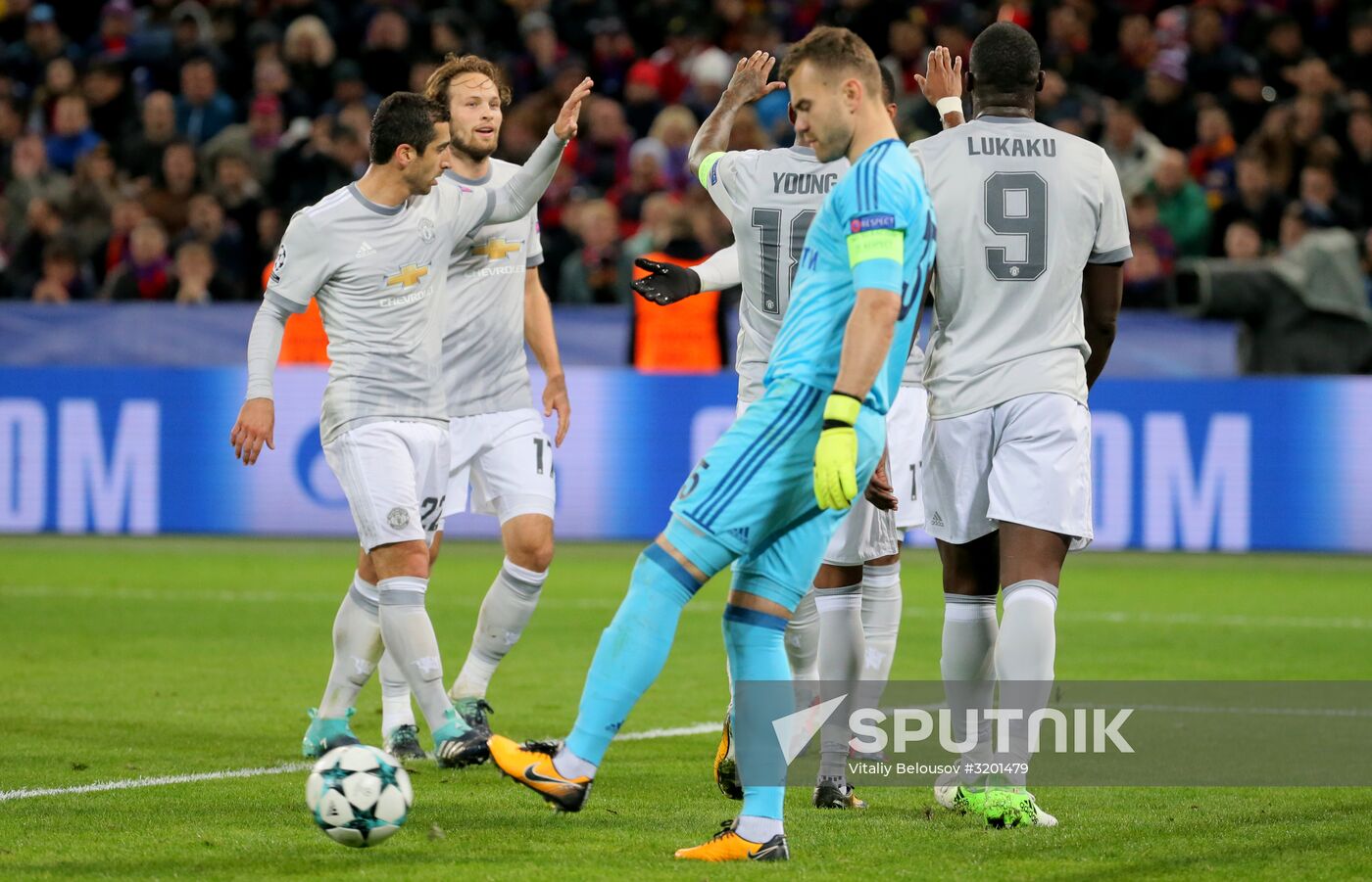 Football. UEFA Champions League. CSKA vs. Manchester United