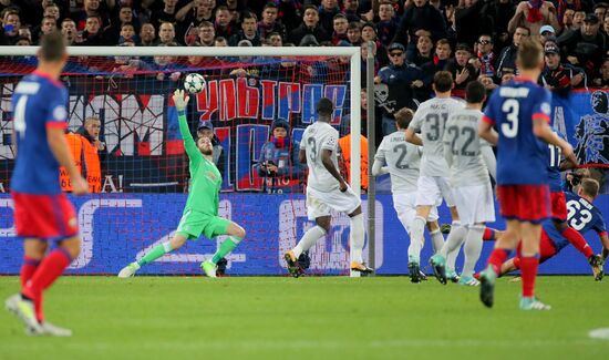Football. UEFA Champions League. CSKA vs. Manchester United