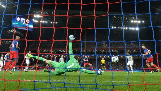 Football. UEFA Champions League. CSKA vs. Manchester United