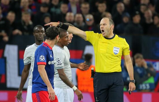Football. UEFA Champions League. CSKA vs. Manchester United