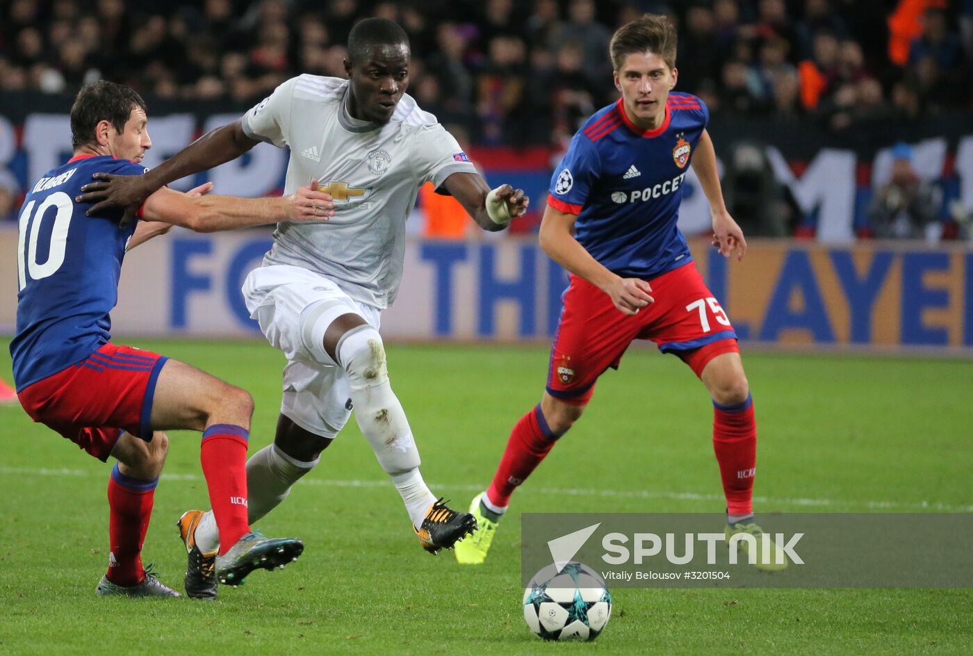 Football. UEFA Champions League. CSKA vs. Manchester United