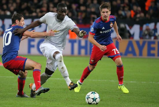 Football. UEFA Champions League. CSKA vs. Manchester United