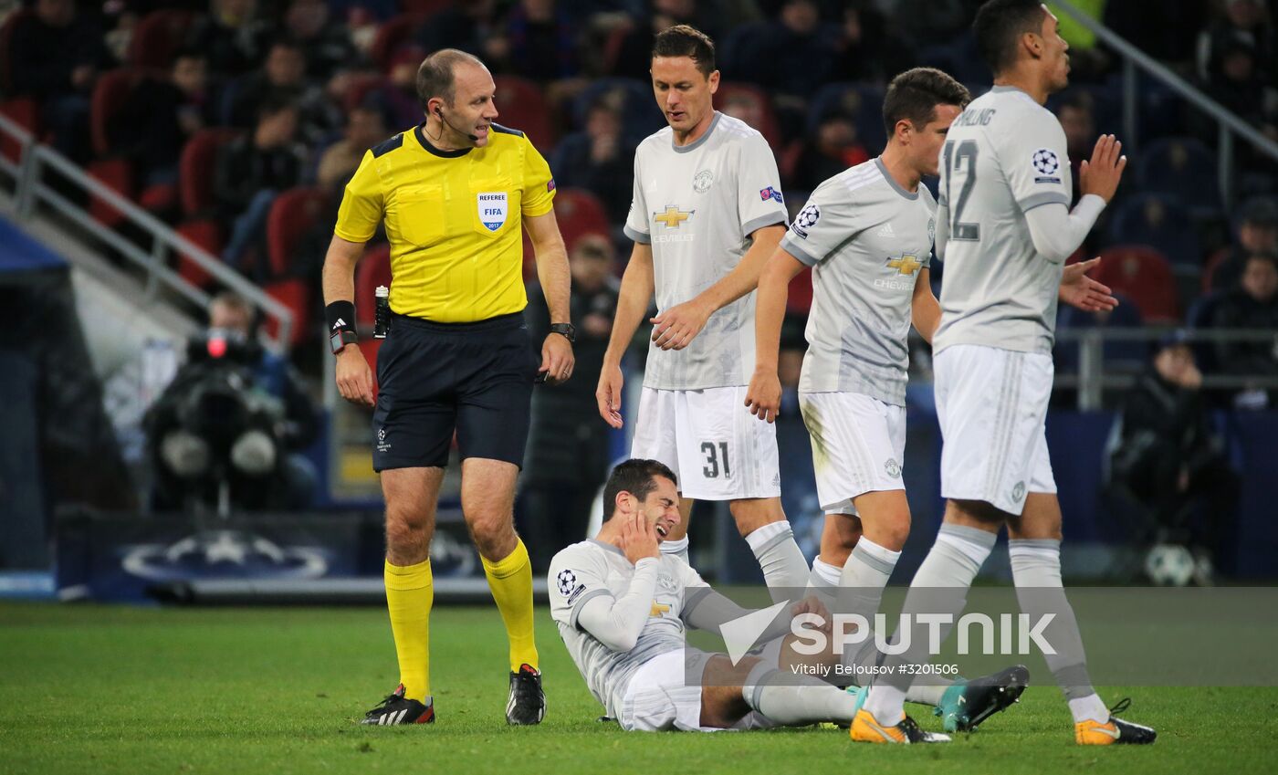 Football. UEFA Champions League. CSKA vs. Manchester United