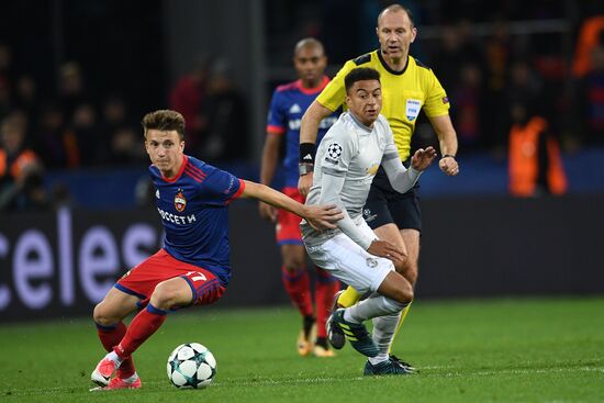 Football. UEFA Champions League. CSKA vs. Manchester United