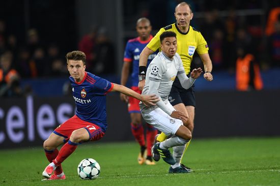 Football. UEFA Champions League. CSKA vs. Manchester United