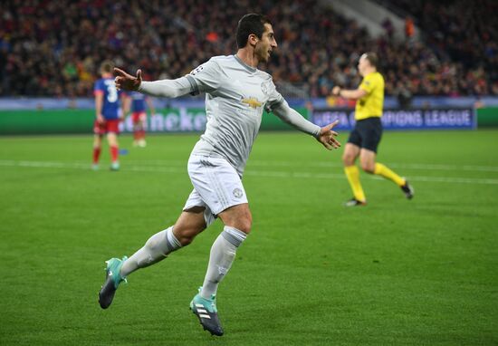 Football. UEFA Champions League. CSKA vs. Manchester United