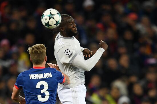 Football. UEFA Champions League. CSKA vs. Manchester United