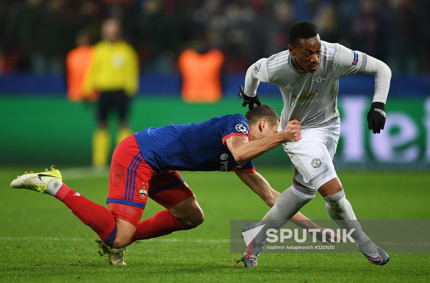 Football. UEFA Champions League. CSKA vs. Manchester United