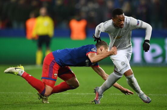 Football. UEFA Champions League. CSKA vs. Manchester United