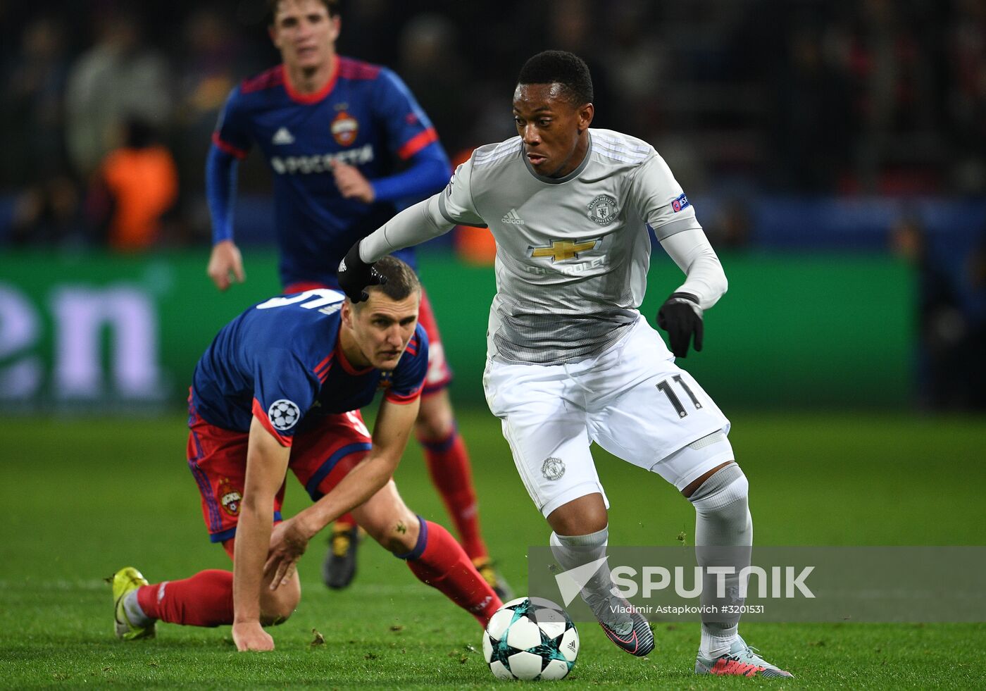 Football. UEFA Champions League. CSKA vs. Manchester United