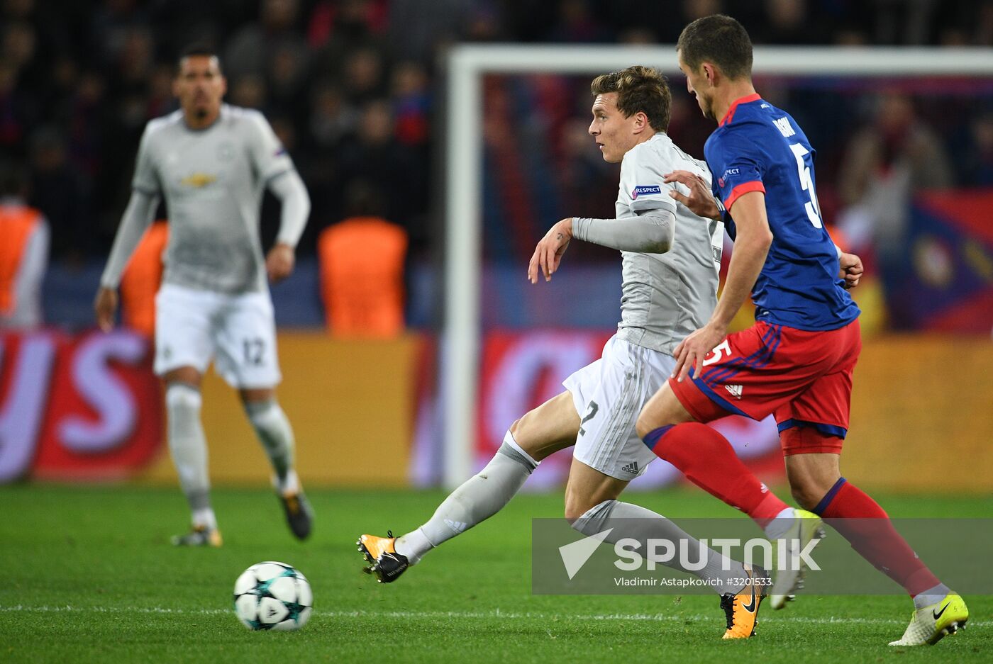 Football. UEFA Champions League. CSKA vs. Manchester United