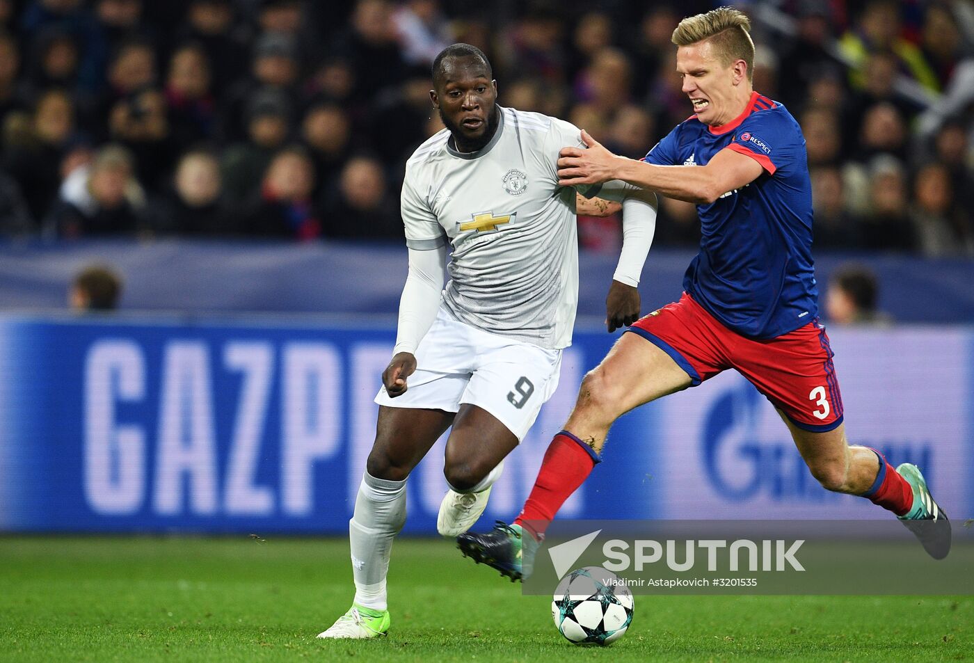 Football. UEFA Champions League. CSKA vs. Manchester United