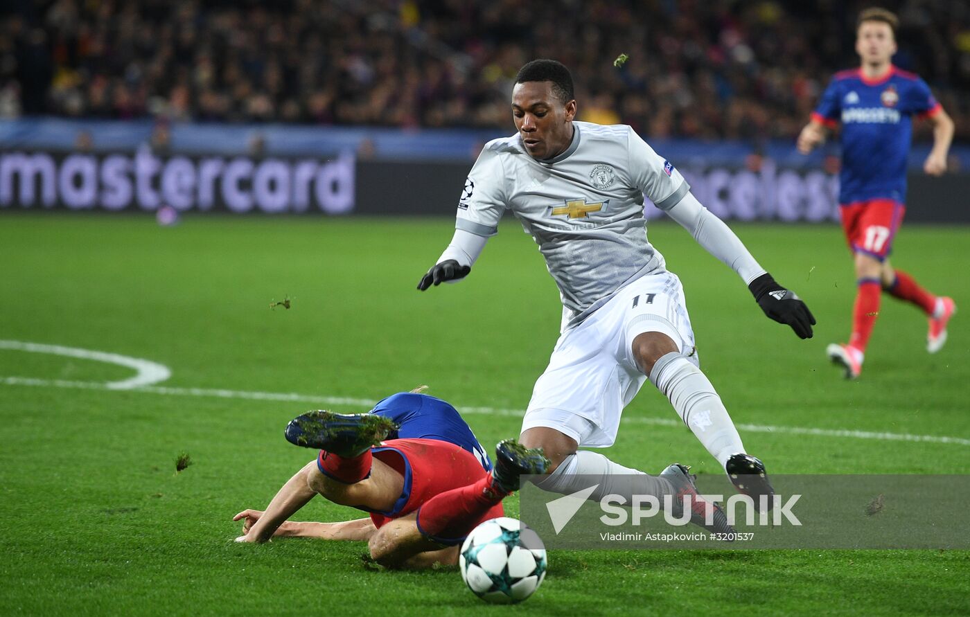 Football. UEFA Champions League. CSKA vs. Manchester United