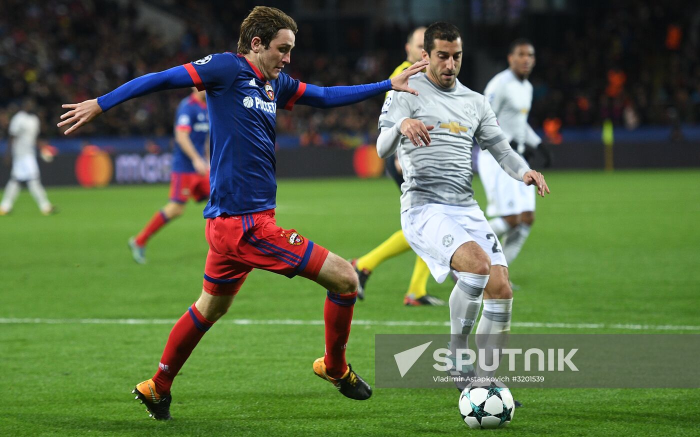 Football. UEFA Champions League. CSKA vs. Manchester United