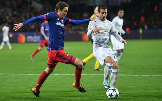 Football. UEFA Champions League. CSKA vs. Manchester United