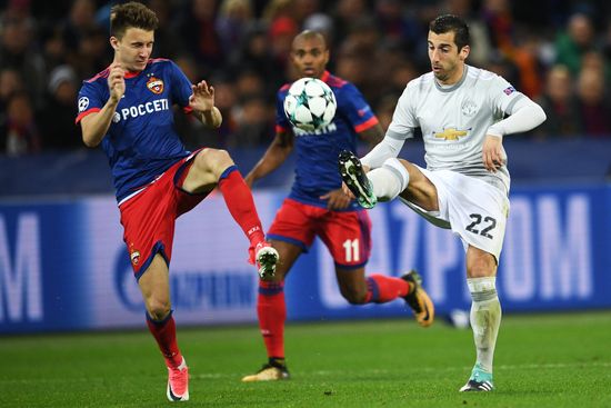 Football. UEFA Champions League. CSKA vs. Manchester United