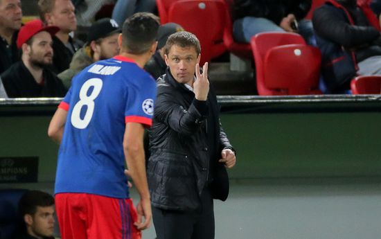 Football. UEFA Champions League. CSKA vs. Manchester United