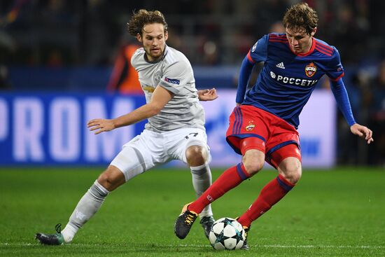 Football. UEFA Champions League. CSKA vs. Manchester United
