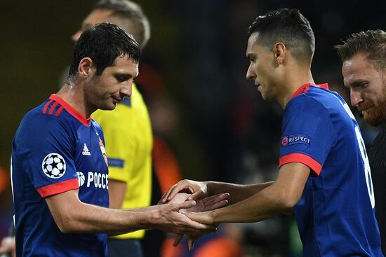 Football. UEFA Champions League. CSKA vs. Manchester United