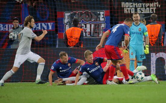 Football. UEFA Champions League. CSKA vs. Manchester United