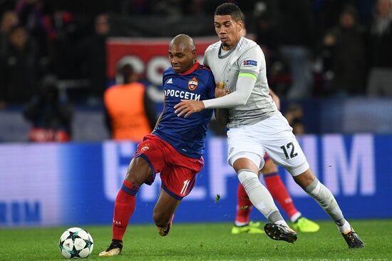 Football. UEFA Champions League. CSKA vs. Manchester United